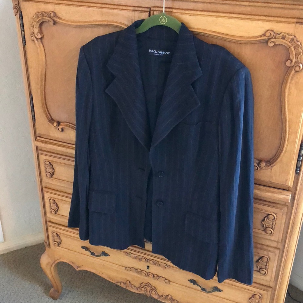 Dolce & Gabbana Pinstripe Blazer size 46 or large